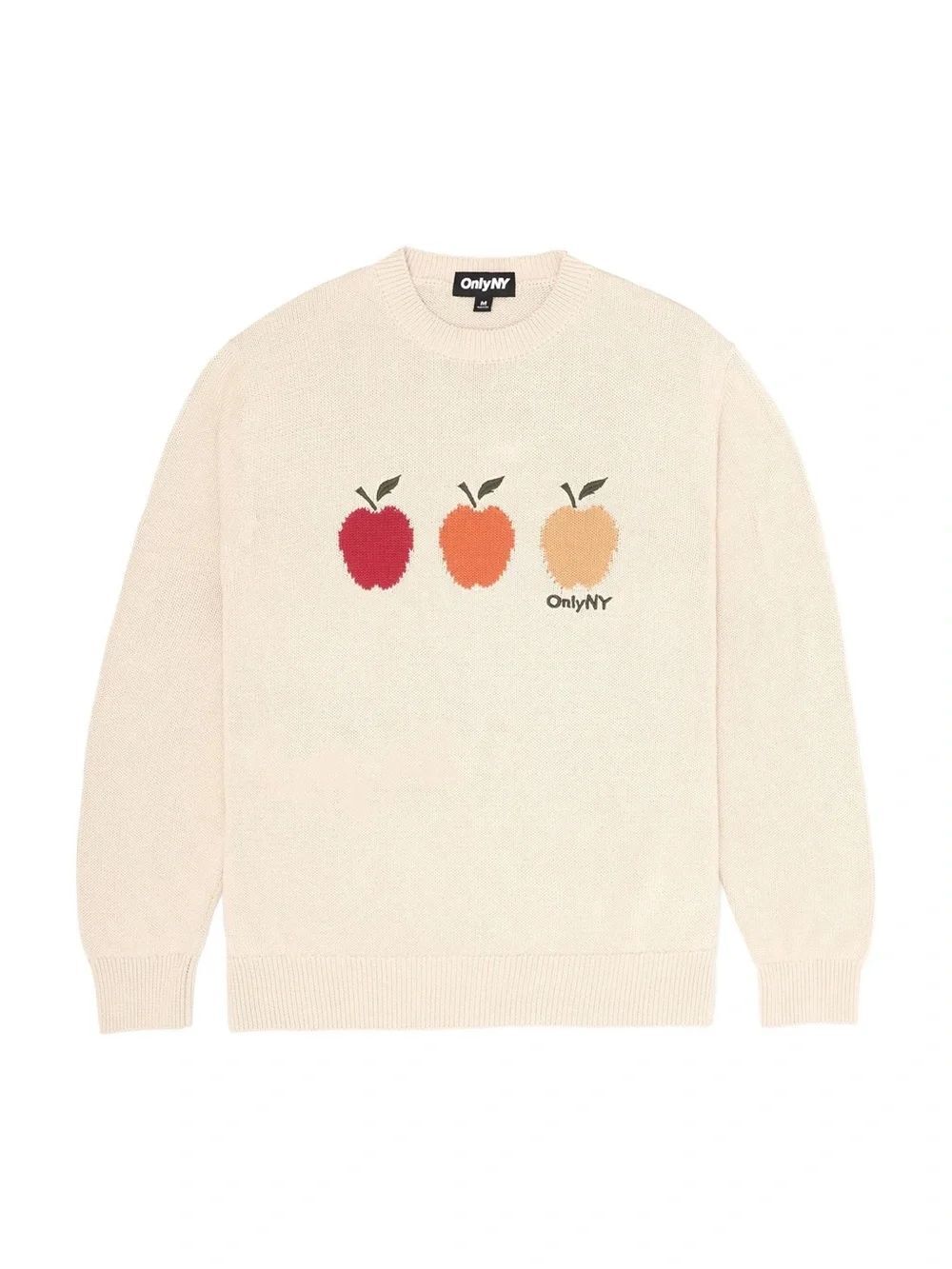Only NY Apple Crewneck Cotton Sweater NWT